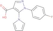 1-(4-Fluorophenyl)-5-(1H-pyrrol-1-yl)-1H-pyrazole-4-carboxylic acid