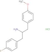 [1-(4-Fluorobenzyl)-2-(4-methoxyphenyl)ethyl]amine hydrochloride