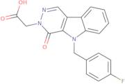 [5-(4-Fluorobenzyl)-4-oxo-4,5-dihydro-3H-pyridazino[4,5-b]indol-3-yl]acetic acid