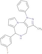 6-(3-Fluorophenyl)-3-methyl-1-phenyl-1,4,5,6-tetrahydropyrazolo[4,3-f]pyrrolo[1,2-a][1,4]diazepine