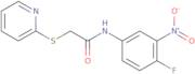 N-(4-Fluoro-3-nitrophenyl)-2-(pyridin-2-ylthio)acetamide