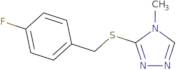 3-[(4-Fluorobenzyl)thio]-4-methyl-4H-1,2,4-triazole