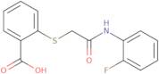 2-({2-[(2-Fluorophenyl)amino]-2-oxoethyl}thio)benzoic acid