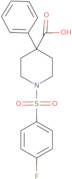 1-[(4-Fluorophenyl)sulfonyl]-4-phenylpiperidine-4-carboxylic acid