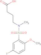 4-[[(5-Fluoro-2-methoxyphenyl)sulfonyl](methyl)amino]butanoic acid