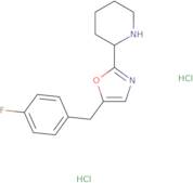 2-[5-(4-Fluorobenzyl)-1,3-oxazol-2-yl]piperidine dihydrochloride