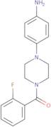 {4-[4-(2-Fluorobenzoyl)piperazin-1-yl]phenyl}amine