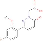 [3-(4-Fluoro-2-methoxyphenyl)-6-oxopyridazin-1(6H)-yl]acetic acid