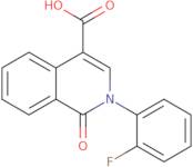 2-(2-Fluorophenyl)-1-oxo-1,2-dihydroisoquinoline-4-carboxylic acid