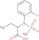 2-[(2-Fluorophenyl)(methylsulfonyl)amino]butanoic acid