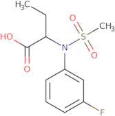 2-[(3-Fluorophenyl)(methylsulfonyl)amino]butanoic acid