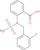 2-[(2-Fluorobenzyl)(methylsulfonyl)amino]benzoic acid