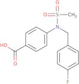 4-[(4-Fluorobenzyl)(methylsulfonyl)amino]benzoic acid