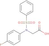 N-(4-Fluorophenyl)-N-(phenylsulfonyl)glycine