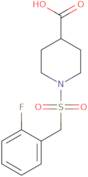 1-[(2-Fluorobenzyl)sulfonyl]piperidine-4-carboxylic acid