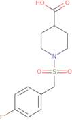 1-[(4-Fluorobenzyl)sulfonyl]piperidine-4-carboxylic acid