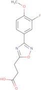 3-[3-(3-Fluoro-4-methoxyphenyl)-1,2,4-oxadiazol-5-yl]propanoic acid