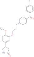 4-[3-[3-[4-(4-Fluorobenzoyl)-1-piperidinyl]propoxy]-4-methoxyphenyl]-2-pyrrolizinone