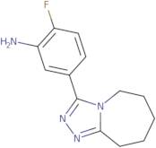 2-Fluoro-5-{5H,6H,7H,8H,9H-[1,2,4]triazolo[4,3-a]azepin-3-yl}aniline
