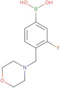 3-fluoro-4-(morpholin-4-ylmethyl)phenylboronic acid