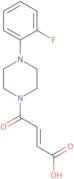 3-((2-Fluorophenyl)piperazinylcarbamoyl)prop-2-enoic acid