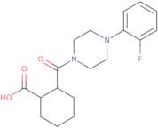 2-((4-(2-Fluorophenyl)piperazinyl)carbonyl)cyclohexanecarboxylic acid