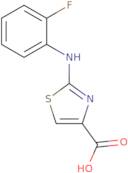 2-((2-Fluorophenyl)amino)-1,3-thiazole-4-carboxylic acid