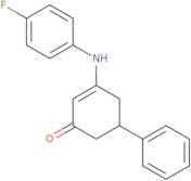 3-((4-Fluorophenyl)amino)-5-phenylcyclohex-2-en-1-one