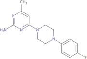 6-(4-(4-Fluorophenyl)piperazinyl)-4-methylpyrimidine-2-ylamine