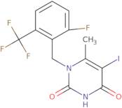 1-[2-Fluoro-6-(trifluoromethyl)benzyl]-5-iodo-6-methylpyrimidine-2,4(1H,3H)-dione