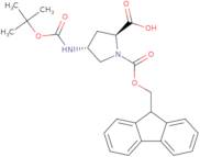 (2S,4R)-1-(((9H-Fluoren-9-yl)methoxy)carbonyl)-4-((tert-butoxycarbonyl)amino)pyrrolidine-2-carboxy…