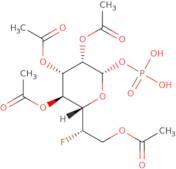 [(2S)-2-Fluoro-2-[(2S,3S,4S,5S,6S)-3,4,5-triacetoxy-6-phosphonooxy-tetrahydropyran-2-yl]ethyl] ace…