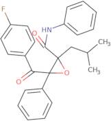 3-(4-Fluorobenzoyl)-2-(2-methylpropyl)-N,3-diphenyl-2-oxiranecarboxamide