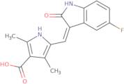 5-(5-Fluoro-2-oxo-1,2-dihydro-indol-3-ylidenemethyl)-2,4-dimethyl-1H-pyrrole-3-carboxylic acid
