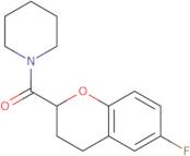 1-[(6-Fluoro-3,4-dihydro-2H-1-benzopyran-2-yl)carbonyl]piperidine