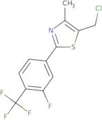 2-[3-Fluoro-4-(trifluoromethyl)phenyl]-4-methyl-5-chloromethyl thiazole