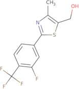 2-[3-Fluoro-4-(trifluoromethyl)phenyl]-4-methyl-5-hydroxymethyl thiazole