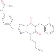 N-[4-[1-(2-Fluorobenzyl)-3-butyl-2,6-dixo-2,3,6,7-tetrahydro-1H-purin-8-ylmethyl]phenyl]acetamide