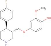 (-)-trans-4-[4-(4'-Fluorophenyl)-3-piperidinylmethoxy]-2-methoxyphenol(paroxetine metabolite)