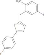 2-(4-Fluorophenyl)-5-[(5-iodo-2-methylphenyl)methyl]thiophene