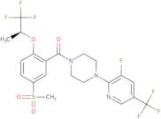 [4-[3-fluoro-5-(trifluoromethyl)-2-pyridyl]piperazin-1-yl]-[5-methylsulfonyl-2-(2,2,2-trifluoro-1-methyl-ethoxy)phenyl]methanone