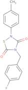 4-(4-fluorobenzyl)-2-(4-methylphenyl)-1,2,4-thiadiazolane-3,5-dione
