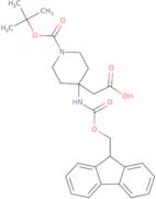 (4-Fmoc-amino-1-Boc-piperidin-4-yl)acetic acid
