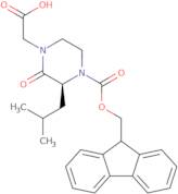 (3S)-4-Fmoc-1-carboxymethyl-3-isobutyl-piperazin-2-one