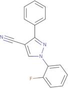 1-(2-Fluorophenyl)-3-phenyl-1H-pyrazole-4-carbonitrile