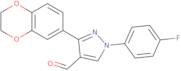 1-(4-Fluorophenyl)-3-(2,3-dihydrobenzo[b][1,4]dioxin-6-yl)-1H-pyrazole-4-carbaldehyde