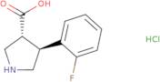 (±)-trans-4-(2-Fluorophenyl)pyrrolidine-3-carboxylic acid hydrochloride