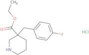 3-(4-Fluorobenzyl)Piperidine-3-Ethylcarboxylate Hydrochloride