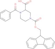 4-(((9H-Fluoren-9-yl)methoxy)carbonyl)-1-benzoylpiperazine-2-carboxylic acid