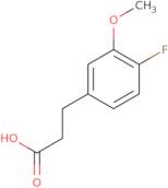 3-(4-fluoro-3-methoxyphenyl)propanoic acid